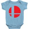 smash bros tribute unisex vinyl Baby Onesie
