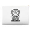 Never Underestimate Old Man Who Was Born September Accessory Pouches