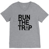run the trap mens trap music t shirt dope swag hipster flosstradamus t V-Neck Tee