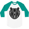tiger zentangle 3/4 Sleeve Shirt