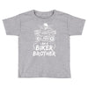 You Cant Scare Me I am Biker Brother Toddler T-shirt