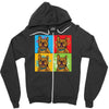 pop art Zipper Hoodie