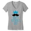 happy father's day 2 Women's V-Neck T-Shirt