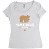 mama bear Women's Triblend Scoop T-shirt