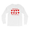 my heart is filled with love Long Sleeve Shirts