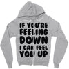 new rude birthday present Zipper Hoodie