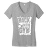 back in the gym Women's V-Neck T-Shirt