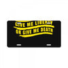 flag give me liberty stars right patriotic 1776 molon labe License Plate