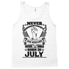Never Underestimate Dog Rescuer Who Was Born July Tank Top