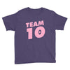 team 10 light pink Youth Tee