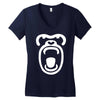 gorilla face Women's V-Neck T-Shirt