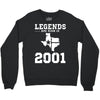 legends are born in 2001 hoodie 9 Crewneck Sweatshirt