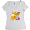 save water drink beer Women's Triblend Scoop T-shirt