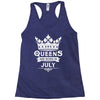 Queens Are Born In July Racerback Tank