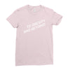 to obesity and beyond Ladies Fitted T-Shirt