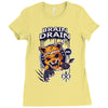 brain drain fox Ladies Fitted T-Shirt