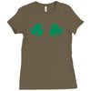 shamrock boobs Ladies Fitted T-Shirt