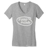 drummer inside Women's V-Neck T-Shirt