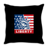 liberty statue Throw Pillow