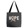 Hope Uterine Cancer Awareness Tote Bags
