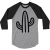 minimalistic cactus 3/4 Sleeve Shirt