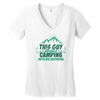 This Guy Loves Camping With His Boyfriend Women's V-Neck T-Shirt