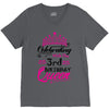 Celebrating With the 3rd Birthday Queen V-Neck Tee