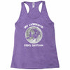 halloween my labrador rides shotgun Racerback Tank