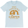 what happens in camper stays in camper vintage style camp funny T-Shirt