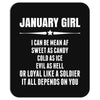 Super January Girl Mousepad