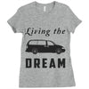 living the minivan dream Ladies Fitted T-Shirt