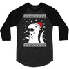 big trex santa ugly christmas 3/4 Sleeve Shirt