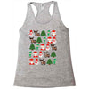 christmas pixel Racerback Tank