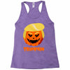 trumpkin funny donald trump pumpkin Racerback Tank