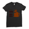 coffee lovers Ladies Fitted T-Shirt