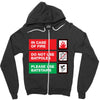 bat safety Zipper Hoodie