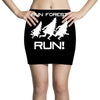 run forest run white color Mini Skirts
