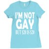 new i'm not gay but $20 is $20 Ladies Fitted T-Shirt