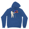 Astronaut Celebrating Independence  Day at 1776 Unisex Hoodie