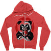 angry panda Zipper Hoodie