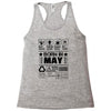 Born In May Racerback Tank