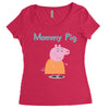 peppa pig mommy pig Women's Triblend Scoop T-shirt