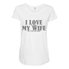 i love it when my wife let's me play golf Maternity Scoop Neck T-shirt