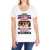 Never Underestimate A Man Who Watches Friends And Was Born in December Ladies Curvy T-Shirt