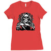 evil skull humor Ladies Fitted T-Shirt