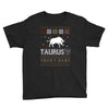 santa taurus christmas ugly t shirts Youth Tee