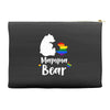 mama bear gay pride Accessory Pouches