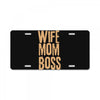wife mom boss License Plate