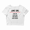 June Girl Crop Top