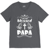 I Am One Blessed Papa V-Neck Tee
